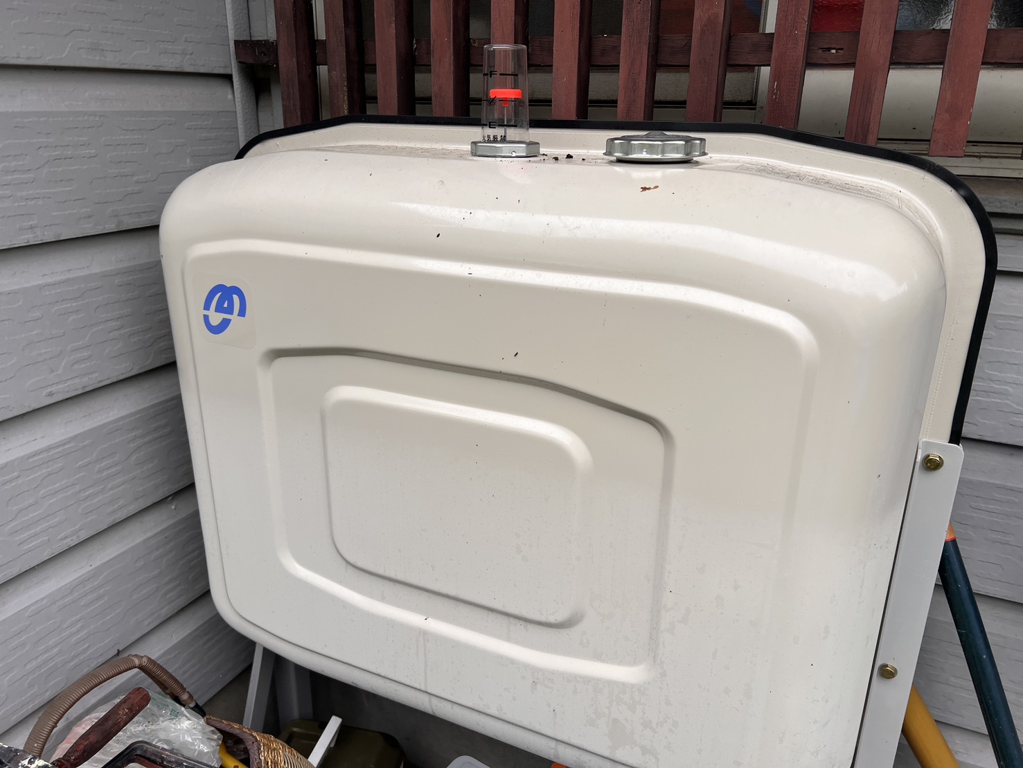 灯油タンクの油量確認